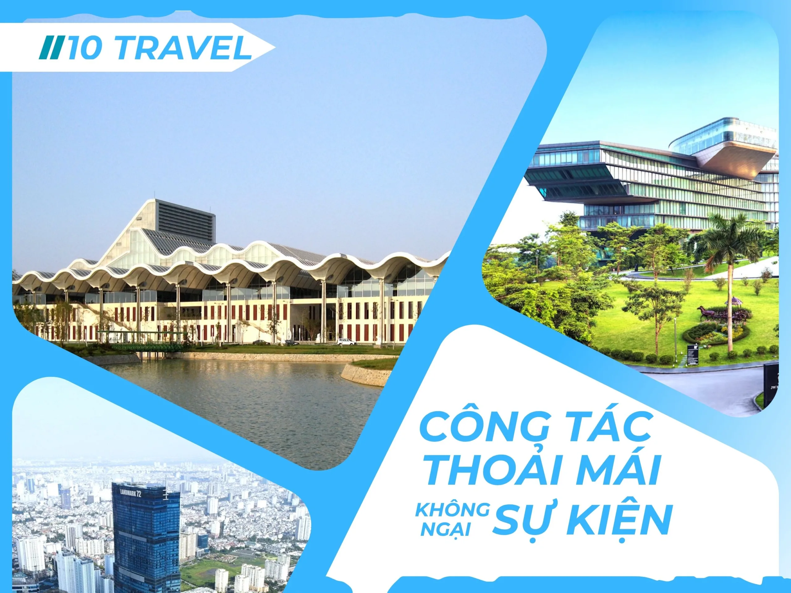 Công tác thoải mái khi có sự kiện tại Trung Tâm Hội Nghị Quốc Gia Hà Nội